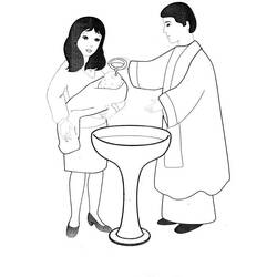 Раскраска: крещение (Праздники и особые случаи) #57464 - Бесплатные раскраски для печати