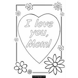 Раскраска: День матери (Праздники и особые случаи) #130020 - Бесплатные раскраски для печати