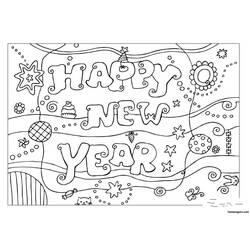 Раскраска: Новый год (Праздники и особые случаи) #60792 - Бесплатные раскраски для печати