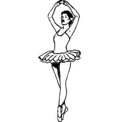Раскраска: Танцор (Профессии и профессии) #92319 - Бесплатные раскраски для печати