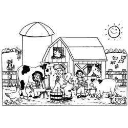 Раскраска: фермер (Профессии и профессии) #96167 - Бесплатные раскраски для печати