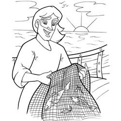 Раскраска: рыбак (Профессии и профессии) #104005 - Бесплатные раскраски для печати