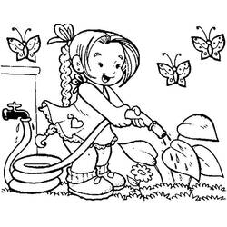 Раскраска: садовник (Профессии и профессии) #98846 - Бесплатные раскраски для печати