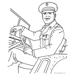 Раскраска: военные (Профессии и профессии) #102236 - Бесплатные раскраски для печати