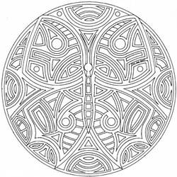 Раскраска: Бабочка Мандалы (мандалы) #117388 - Бесплатные раскраски для печати