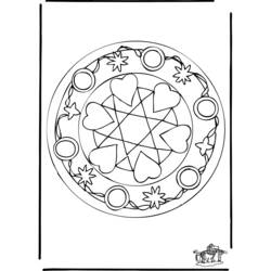 Раскраска: Сердце Мандалы (мандалы) #116713 - Бесплатные раскраски для печати