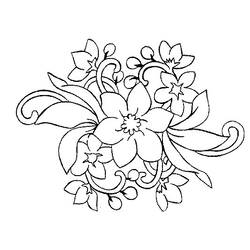 Раскраска: Букет цветов (природа) #160748 - Бесплатные раскраски для печати