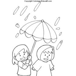 Раскраска: дождь (природа) #158328 - Бесплатные раскраски для печати