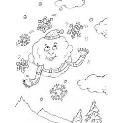 Раскраска: снег (природа) #158578 - Бесплатные раскраски для печати