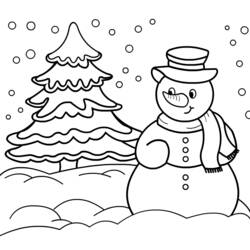 Раскраска: снег (природа) #158740 - Бесплатные раскраски для печати