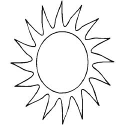 Раскраска: солнце (природа) #157918 - Бесплатные раскраски для печати