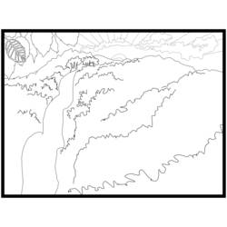 Раскраска: водопад (природа) #159927 - Бесплатные раскраски для печати