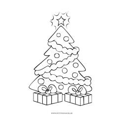 Раскраска: Новогодняя елка (объекты) #167481 - Бесплатные раскраски для печати