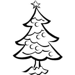 Раскраска: Новогодняя елка (объекты) #167543 - Бесплатные раскраски для печати