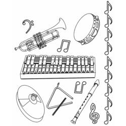 Раскраска: Музыкальные инструменты (объекты) #167126 - Бесплатные раскраски для печати