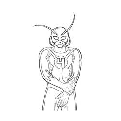 Раскраска: Ant-Man (Супер герой) #77669 - Бесплатные раскраски для печати