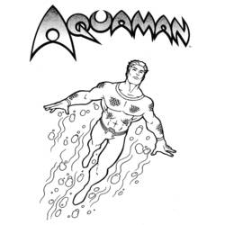 Раскраска: Аквамэн (Супер герой) #84970 - Бесплатные раскраски для печати
