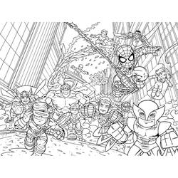 Раскраска: Мстители (Супер герой) #74026 - Бесплатные раскраски для печати