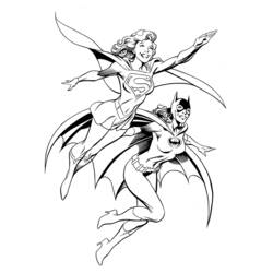 Раскраска: Batgirl (Супер герой) #77733 - Бесплатные раскраски для печати