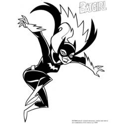 Раскраска: Batgirl (Супер герой) #77738 - Бесплатные раскраски для печати