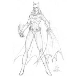 Раскраска: Batgirl (Супер герой) #77745 - Бесплатные раскраски для печати