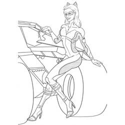 Раскраска: Catwoman (Супер герой) #78116 - Бесплатные раскраски для печати