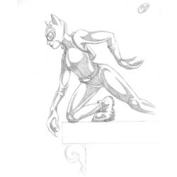 Раскраска: Catwoman (Супер герой) #78184 - Бесплатные раскраски для печати