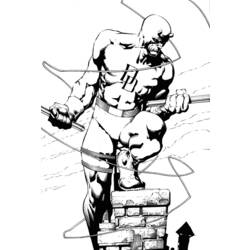 Раскраска: смельчак (Супер герой) #78211 - Бесплатные раскраски для печати