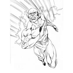 Раскраска: вспышка (Супер герой) #83364 - Бесплатные раскраски для печати