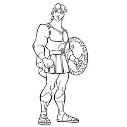 Раскраска: Геркулес (Супер герой) #84169 - Бесплатные раскраски для печати
