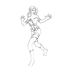 Раскраска: Женщина-невидимка (Супер герой) #83224 - Бесплатные раскраски для печати
