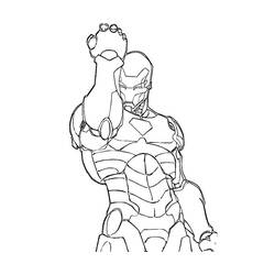 Раскраска: Железный Человек (Супер герой) #80545 - Бесплатные раскраски для печати