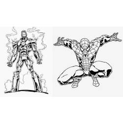 Раскраска: Железный Человек (Супер герой) #80598 - Бесплатные раскраски для печати