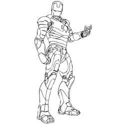 Раскраска: Железный Человек (Супер герой) #80667 - Бесплатные раскраски для печати