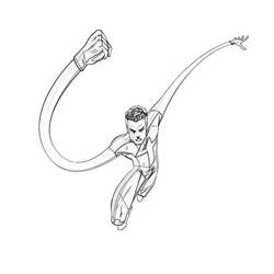 Раскраска: Мистер Фантастик (Супер герой) #84773 - Бесплатные раскраски для печати