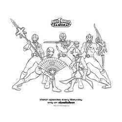 Раскраска: Могучие Рейнджеры (Супер герой) #50040 - Бесплатные раскраски для печати