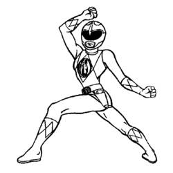 Раскраска: Могучие Рейнджеры (Супер герой) #50043 - Бесплатные раскраски для печати