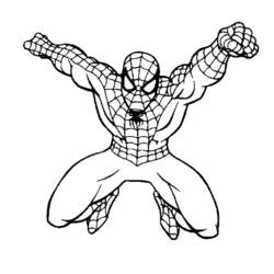 Раскраска: человек-паук (Супер герой) #78656 - Бесплатные раскраски для печати