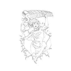Раскраска: Supergirl (Супер герой) #83941 - Бесплатные раскраски для печати