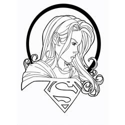 Раскраска: Supergirl (Супер герой) #83956 - Бесплатные раскраски для печати