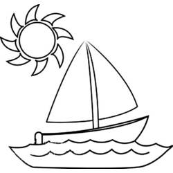 Раскраска: Лодка / Корабль (транспорт) #137456 - Бесплатные раскраски для печати