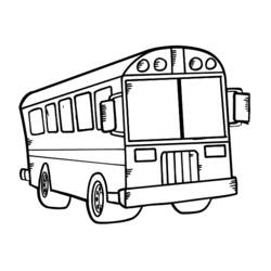 Раскраска: Автобус / Тренер (транспорт) #135304 - Бесплатные раскраски для печати