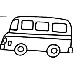 Раскраска: Автобус / Тренер (транспорт) #135336 - Бесплатные раскраски для печати