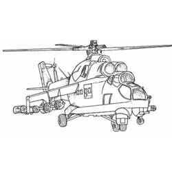 Раскраска: вертолет (транспорт) #136037 - Бесплатные раскраски для печати