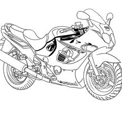 Раскраска: мотоцикл (транспорт) #136249 - Бесплатные раскраски для печати