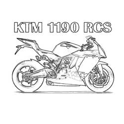 Раскраска: мотоцикл (транспорт) #136257 - Бесплатные раскраски для печати