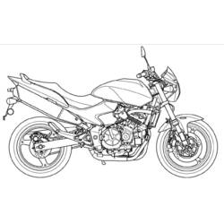Раскраска: мотоцикл (транспорт) #136261 - Бесплатные раскраски для печати