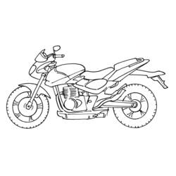 Раскраска: мотоцикл (транспорт) #136265 - Бесплатные раскраски для печати