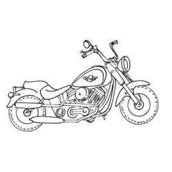 Раскраска: мотоцикл (транспорт) #136284 - Бесплатные раскраски для печати