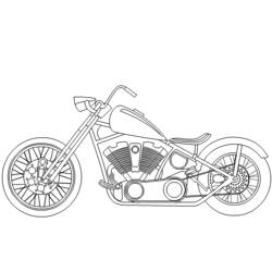 Раскраска: мотоцикл (транспорт) #136302 - Бесплатные раскраски для печати